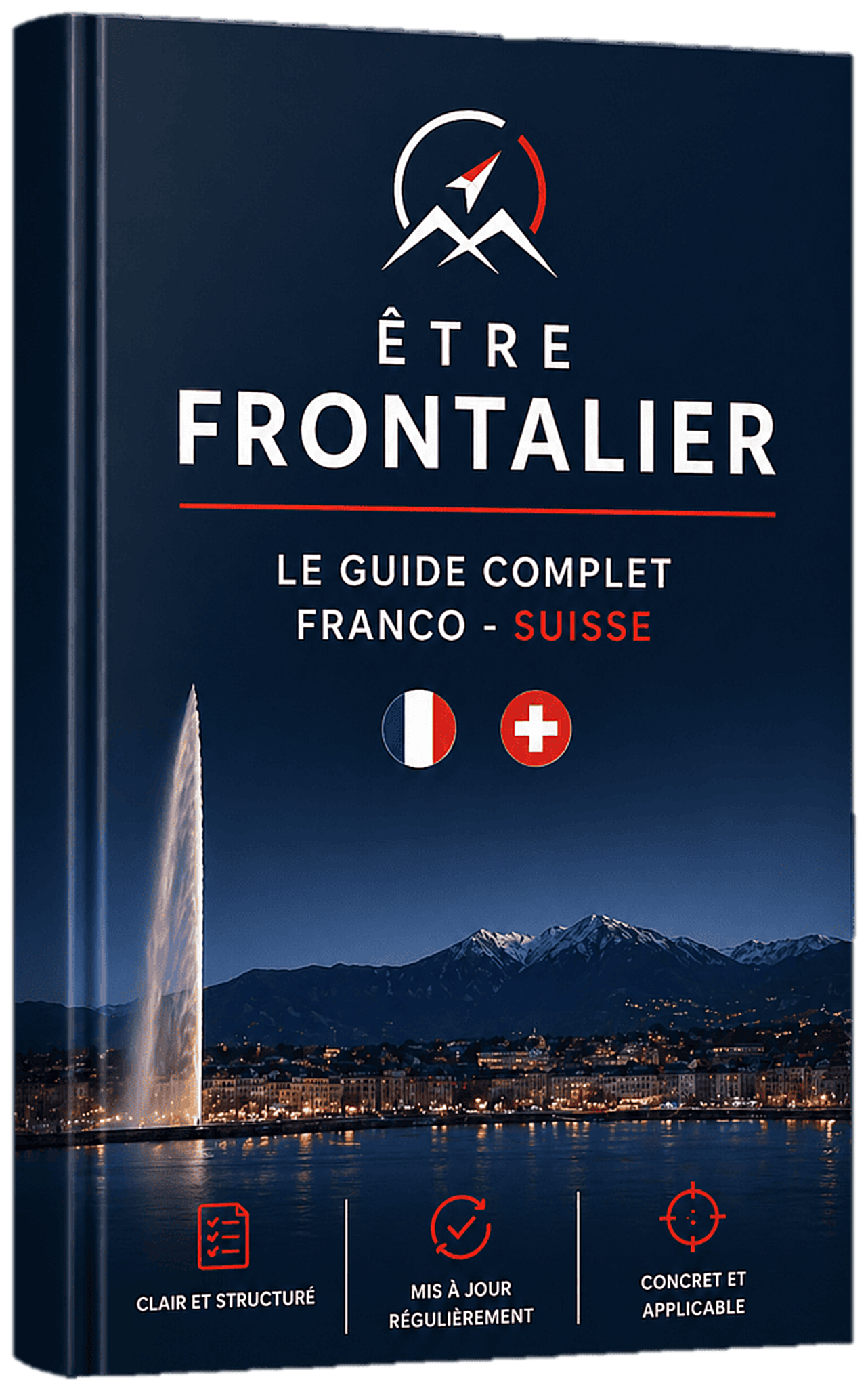 Couverture du guide Être Frontalier, le guide complet franco-suisse